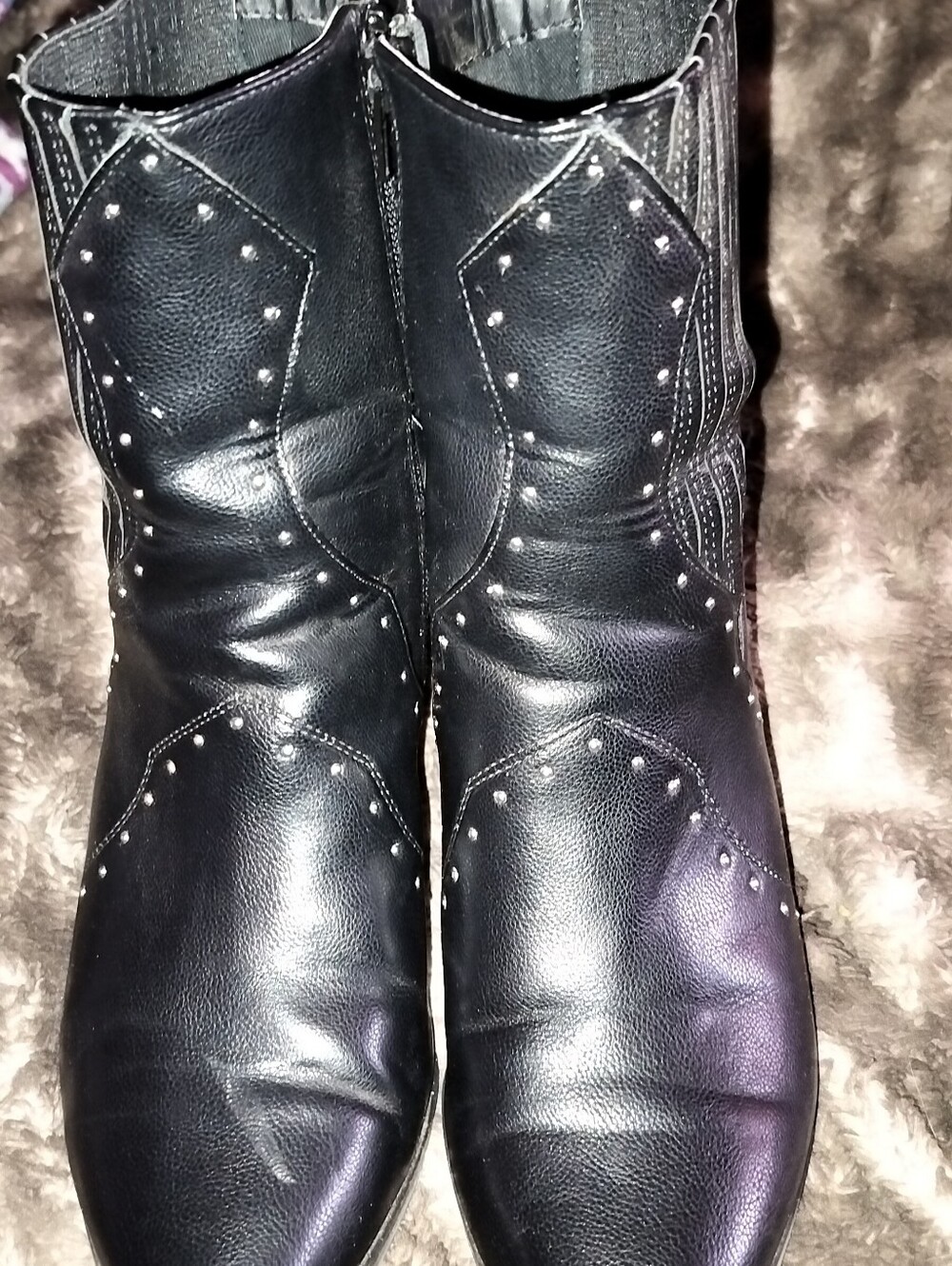 DV by Dolce Vita Black Studded Ankle Boots